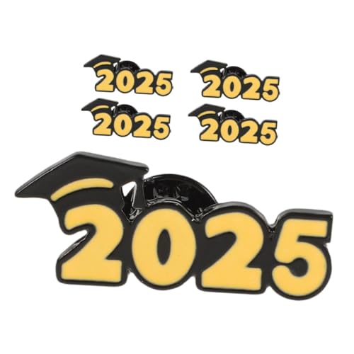 Holibanna 5 Stück Abschluss Broschen mit Abschlusskappen Design Zinklegierung Anstecknadeln für Graduierte Dekorative Abzeichen für Kleidung und Taschen Perfektes Souvenir zur Des von Holibanna