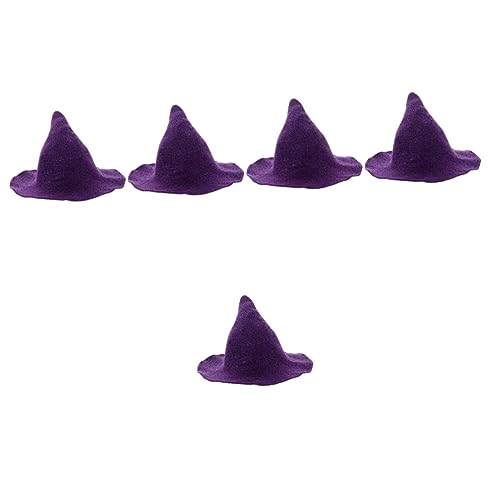 Holibanna 5st Hexenhut Bucket Hat Hexenhüte Für Frauenkostüm Festlicher Party-hexenhut Halloween-haarreifen Hexenhut-gastgeschenke Hut, Mütze Sommerkleid Violett Baumwolle Cosplay Fräulein von Holibanna