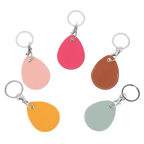 Holibanna 5stücke Teiliges Pu Schlüsselanhänger Mit Kartenhülle wasserdichte Schutzhüllen Für Zugangskarten Für Schlüsselbund Und Taschen Farben von Holibanna