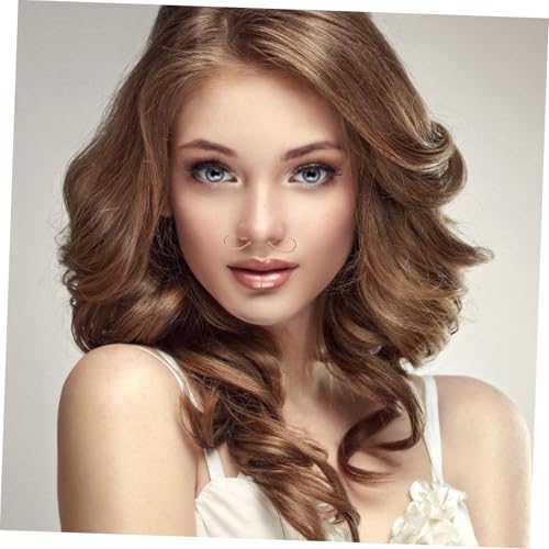 Holibanna 5 Stück Teiliges Metall Septum Nasenring aus Einzigartiger Schnurrbart Design Piercing Schmuck Glatt Poliert für Bequemen Sitz Rostfrei Modisch für Damen Alltag von Holibanna