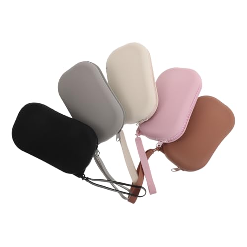 Holibanna 5 Stück Teiliges Silikon Make Up Täschchen Kompakt und Tragbar für Reisen zur Aufbewahrung von Münzen Schlüsseln und Kosmetikartikeln von Holibanna