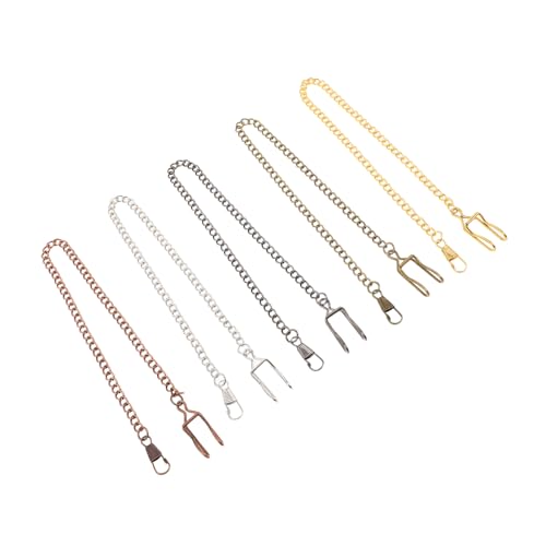 Holibanna 5 Stück Teiliges Taschenuhr Kette aus Robustem Vintage Ersatzkette für Taschenuhren Vielseitige Jeanskette und Weste Einfache Befestigung Langlebige Uhrkette für Herren von Holibanna