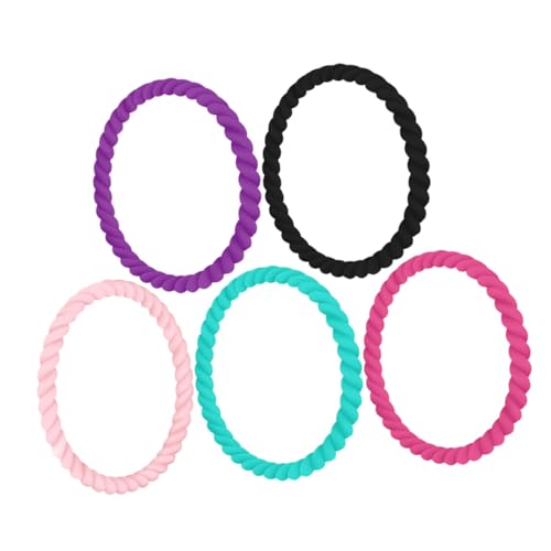 Holibanna 5 Stück Unisex Silikonarmbänder Elastisch All match Sportliches Armband Damen Herren Modischer Schmuck in Verschiedenen Farben von Holibanna