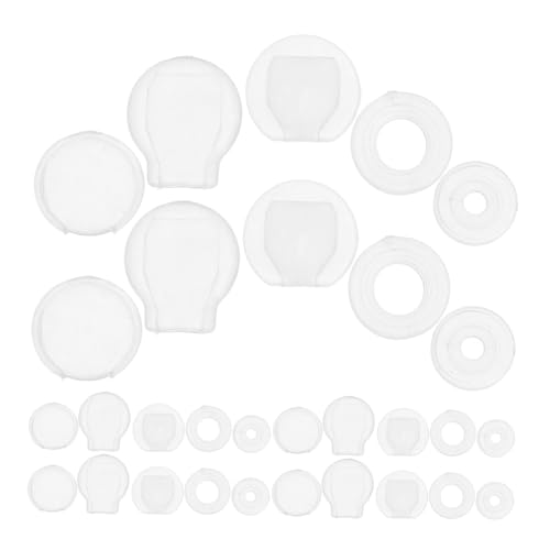 Holibanna 50 Stück Transparente Silikon Ohrringpads Weiche Flexible Ohrclip Polster Schmerzlindernde Ohrclip Kissen Unsichtbare Ohrrücken für Kleine DIY Vielseitig Passend von Holibanna