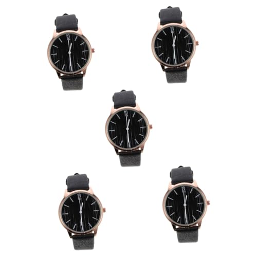 Holibanna 5st Anschauen Retro-Uhr Armbanduhr Für Mädchen Legierung Fräulein Quarzuhren Gürtel von Holibanna