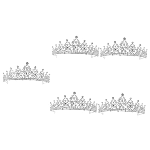 Holibanna 5st Krone Braut-tiara-schmuck Tiara Für Braut Strass Tiara Kopfschmuck Hochzeit Braut Tiara Hochzeitshaarschmuck Für Die Braut Mädchen Tiara Strass Schmücken Strasssteine von Holibanna