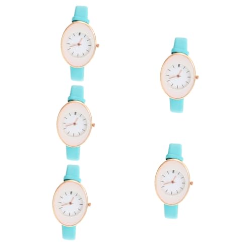 Holibanna 5st Quarzuhr Für Damen Lässige Damenuhr Frauen Uhren Frauen Quarzuhr Mädchen Sehen Männer Betrachten Damen Freizeituhr Minimalistische Uhr Gürtel Oberflächenmaterial: Glas Fräulein von Holibanna