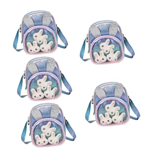 Holibanna 5St Schultertaschen Kinder-Schultertasche Kleine Mädchen-Geldbörse für Kinder von 6–8 Jahren Seesäcke für unterwegs Handy-Geldbörse Stylische Kindertasche Outdoor-Reisetasche Bote von Holibanna