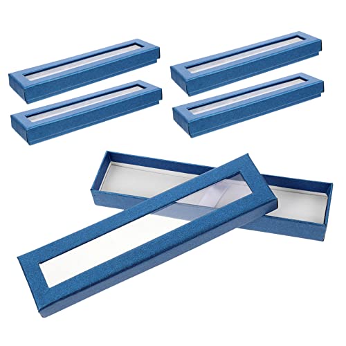 Holibanna 5stücke Papier Stiftebox Mit Transparentem Fenster Leer Als Geschenkbox Tragbarer Stift-Organizer Für Bleistifte Kugelschreiber Und Stifte von Holibanna