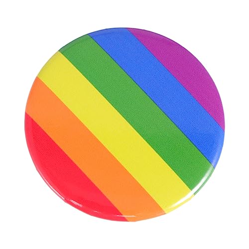 Holibanna 5st Runde Brosche Buttons Anstecker Homosexuelle Brosche Pride Sticker Regenbogendekorationen Lgbt Für Rucksäcke Regenbogen-kragennadel Rucksackstifte Brosche Bunt Abzeichen Runden von Holibanna