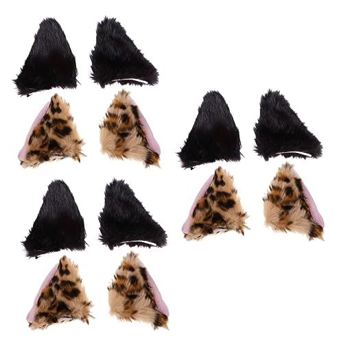 Holibanna 6 Paare Fuchs Ohr Haarspange Haarschmuck für Damen ausgestopfter Fuchs Haarklammer Kinderhaarspangen für Mädchen Haar Klammern Alligator-Haarspangen Tier Haarnadel schmücken von Holibanna