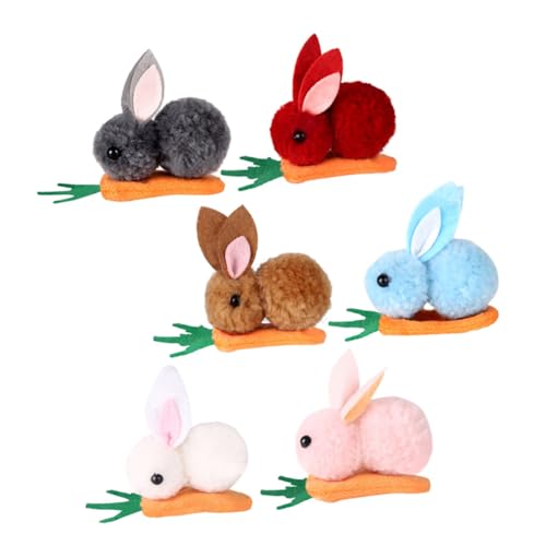 Holibanna 6 Stück Kopfbedeckungen Mit Hasenohren Ostermotiven Haarspangen Party-kopfschmuck Für Festivals von Holibanna
