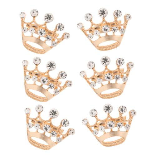 Holibanna 6 Stück Krone Broschen für Damen Goldene Anstecknadeln Legierung für Kleidung Schals und Taschen Vielseitig Einsetzbar für Verschiedene Anlässe von Holibanna