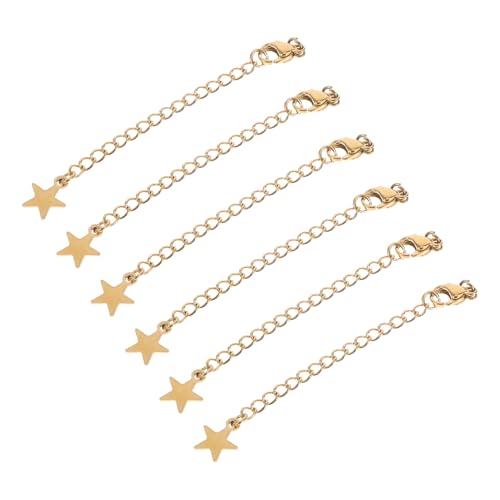 Holibanna 6 Stück Teiliges Edelstahl Schmuckverlängerungsketten Karabinerverschluss Verstellbare Halsketten Armbandverlängerung für DIY Schmuckherstellung Polierte Oberfläche Vielseitig Holibanna 6 Stück Teiliges Edelstahl Schmuckverlängerungsketten Karabinerverschluss Verstellbare Halsketten Armbandverlängerung für DIY Schmuckherstellung Polierte Oberfläche Vielseitig von Holibanna