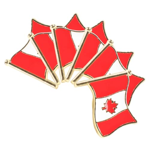 Holibanna 6 Stück Teiliges Flaggen Anstecknadel aus Metalllegierung Patriotische Broschen mit Sicherem Verschluss für Anzugjacke und Alltag für Männer Frauen und Sammler von Holibanna