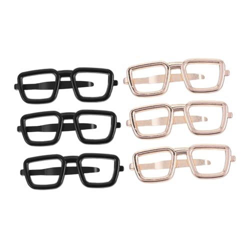 Holibanna 6 Stück Teiliges Herren Business Krawattenclip Metall Brillenförmige Ansteckklammer für Hemd und Krawatte Eleganter Kompakter und Robuster Krawattenhalter für Meetings von Holibanna