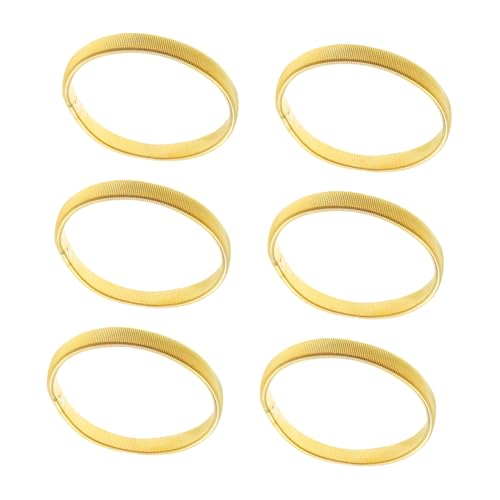 Holibanna 6 Stück Teiliges Herren Metall armreif Elastisch Verstellbar Langlebig Rutschfest Flexibles Armband für Verschiedene Handgelenksgrößen als zu Geburtstag Feiertagen von Holibanna