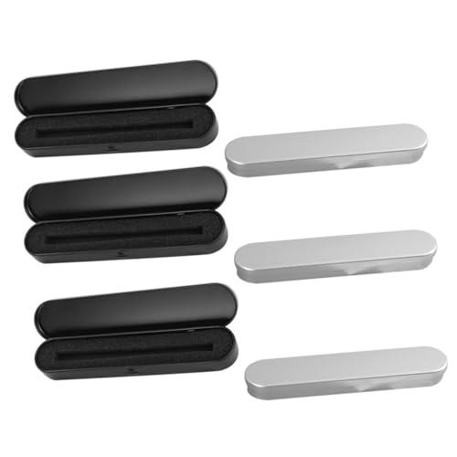 Holibanna 6 Stück Teiliges Metall Federmäppchen mit Stabilem Verschluss Kratzfest und Portabel Rechteckige Stiftebox für Schule Büro und Studenten Langlebige Aufbewahrungsbox für Stifte und von Holibanna