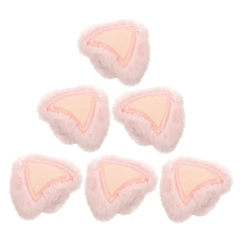 Holibanna 6 Stück Teiliges Plüsch hasenohren in Rosa Weiche Langlebige für Puppen für DIY haarschmuck Basteln und Kleidung Komfortabel und Vielseitig für Kreative Projekte von Holibanna
