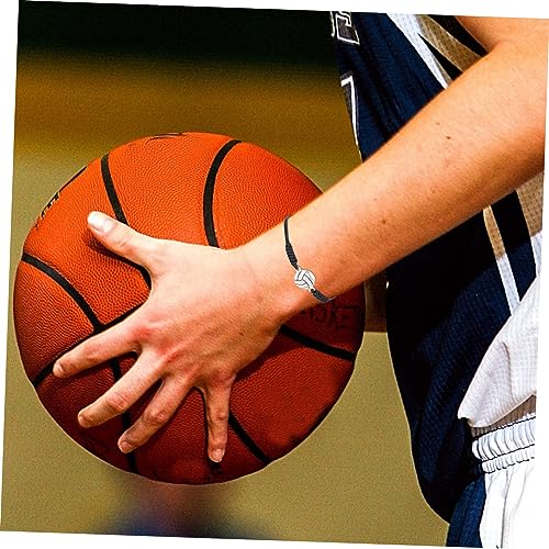 Holibanna 6 Stück Verstellbare Geflochtene Armbänder mit Volleyball Anhänger Handgelenk Dekoration für Damen und Herren Leicht und Komfortabel für Jugendliche und Teams von Holibanna