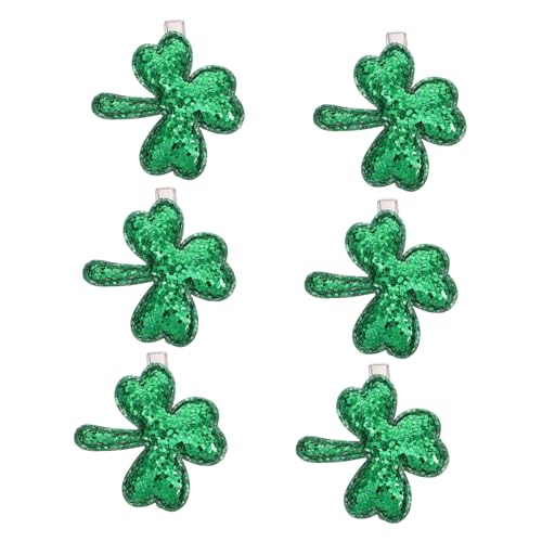 Holibanna Patricks Day Glitzer Pailletten Kleeblatt Haarspangen Irish Festival Haarschmuck Für Frauen Mädchen von Holibanna