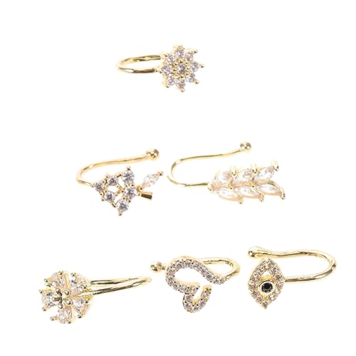 Holibanna 6stücke Teilige Nasenmanschetten Zum Anklipsen Verstellbare Nasenringe Piercing Dekorativer Nasenschmuck Für Damen Und Herren Aus Kupfer Gefertigt Mit Mikropflastersteinen Holibanna 6stücke Teilige Nasenmanschetten Zum Anklipsen Verstellbare Nasenringe Piercing Dekorativer Nasenschmuck Für Damen Und Herren Aus Kupfer Gefertigt Mit Mikropflastersteinen von Holibanna