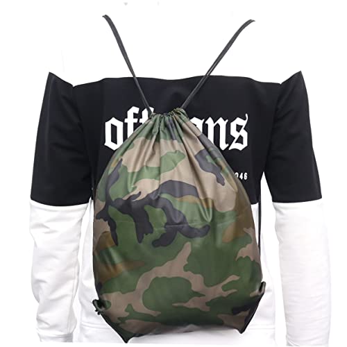 Holibanna 6stücke Camouflage Kordelzugtasche Aus Polyester wasserdichte Beutel Mit Kordelzug Geeignet Für Sport Reisen Strand Und Schwimmen Für Erwachsene Und Junge Mädchen von Holibanna