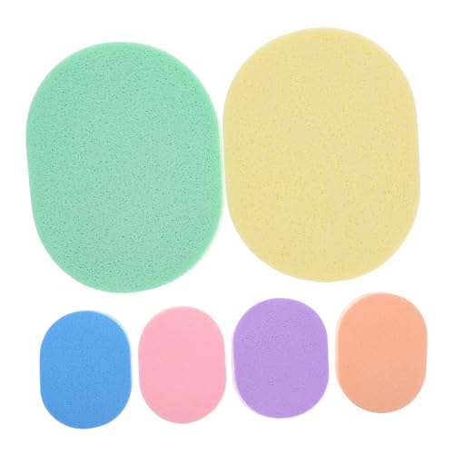 Holibanna 6stücke Gesichtspeeling-schwamm Für Saubere Haut Wiederverwendbare Reinigungspads Make-up-entferner-pads Peeling-pads Zur Hautreinigung Sanfte Gesichtsreinigung von Holibanna