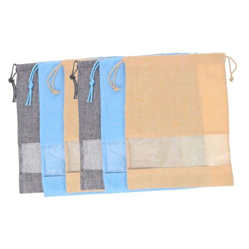 Holibanna 6stücke Schuhsack Für Reisen Transparent Staubdicht Tragbare Schuhverpackungsbeutel Mit Kordelzug Für Männer Und Frauen Gepäck Heimorganisation von Holibanna