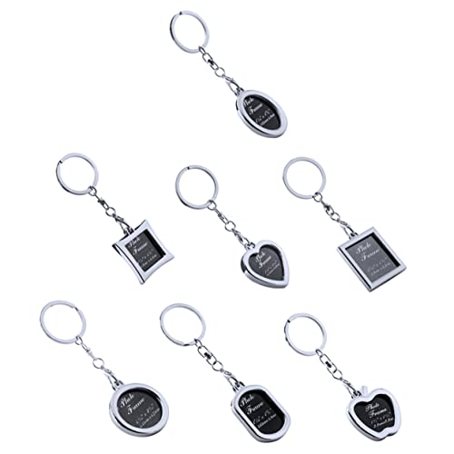 Holibanna 7-teiliges Schlüsselanhänger-Set Mit Schlüsselnummern Fotorahmen Schlüsselanhänger Für Paare Schlüsselanhängerhalter von Holibanna