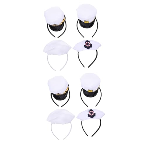 Holibanna 8 Stk Hut Stirnband Cosplay-Stirnband für Kinder Halloween-Haarreifen Tiara Kleider Haarbänder für Kinder Matrosenmütze Stirnband Weihnachten Matrosenhut Lieferungen Yacht von Holibanna