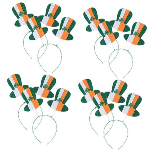 Holibanna 8 Stk Klee Kopfschmuck Patricks Day Haarreifen St. Patricks Day Stirnband St. Kleeblatt-haarreifen Von Patrick's Day Damen Stirnbänder Haarschmuck Haarnadel Fräulein Plastik Hut von Holibanna