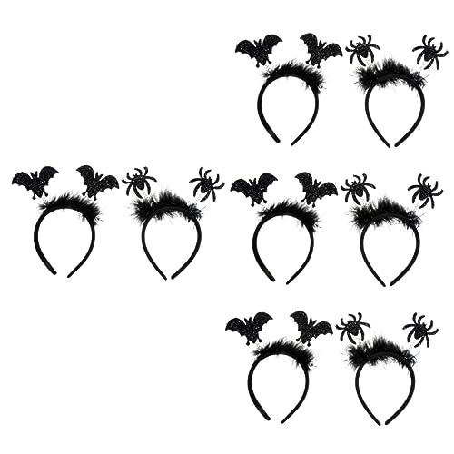 Holibanna 8 Stk Stirnband Kinderkostüme Fledermaus Stirnbänder Kinderkleidung Gothic-accessoires Partydekoration Gothic-outfit Stirnbänder Aus Kunststoff Tiara Halloween Plastik Spinnenseide von Holibanna