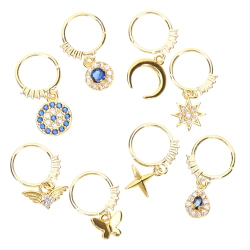 Holibanna 8 Stück Nasenring -nagel -nagel -set Ohrringe Deko Nasenringe Reifen Nase Nicht Durchdringende Reifen Nasenringreifen Damen Schmuck Ohne Piercing Nasenringe Ohne Piercing Legierung von Holibanna