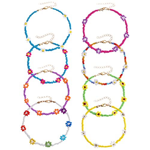 Holibanna 8 Stück Perlen Fußkettchen Armbänder für Damen Teiliges Schmuckset Hochwertigem Material für Partys Geburtstage Besondere Anlässe Elegantes Design Ihre Persönlichkeit Unterstreicht von Holibanna