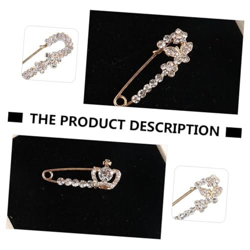 Holibanna 8 Stück Teiliges Modische Strass sicherheitsnadeln als Brustbroschen Vielseitige Kleidungsschmuck dekoration für Pullover Schals Alltags Festtagsmode Geeignet von Holibanna