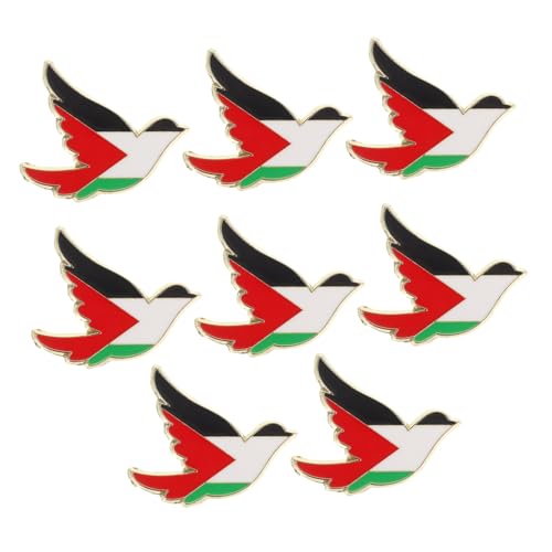 Holibanna 8stücke Palästina-anstecknadel Mit Flagge Aus Zinklegierung Brosche Für Kleidung Und Taschen Accessoire Für Mäntel Und Schals Leichte Und Sichere Nadel Kulturelle Dekoration von Holibanna