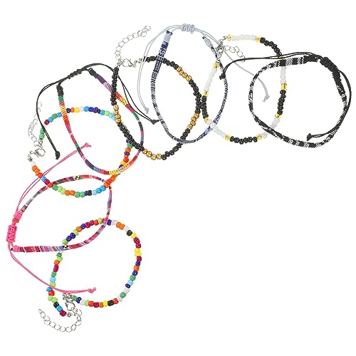 Holibanna 8 Stück Teiliges Set Verstellbare Fußkettchen für Damen im Bohemian Stil und Knöchelarmbänder für Verschiedene Outfits und Anlässe von Holibanna