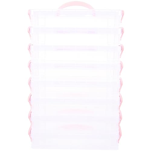 Holibanna 8packungen Teiliges Stapelbare Bleistiftboxen Translucente Kunststoff-federmäppchen Für Schüler Lehrer Und Bürobedarf Praktische Aufbewahrung Für Stifte Marker Und Mehr von Holibanna