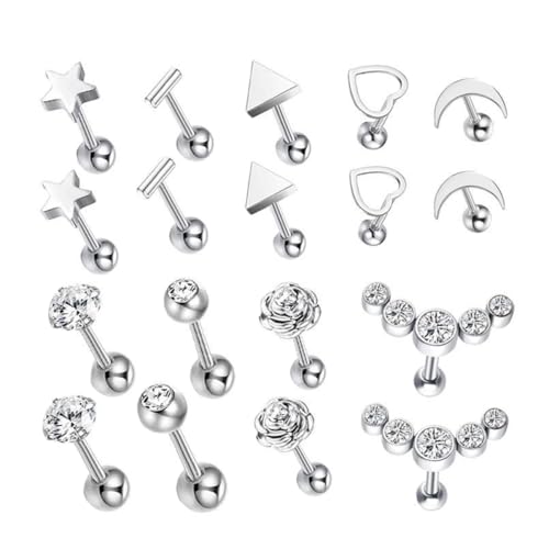 Holibanna 9Paare Ohrstecker Set Teiliges Punk Ohrringe Set für Männer und Frauen für Alltag und Besondere Anlässe Weihnachten und Hochzeiten Holibanna 9Paare Ohrstecker Set Teiliges Punk Ohrringe Set für Männer und Frauen für Alltag und Besondere Anlässe Weihnachten und Hochzeiten von Holibanna