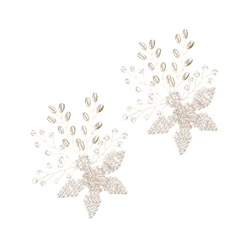 Holibanna Abnehmbare Silberne Schuhblumen Schuhclips für Hochzeitsschmuck Dekorative Schuhschnallen Vielseitig für Schuhe Taschen und Schals Geeignet Accessoires für Damen von Holibanna