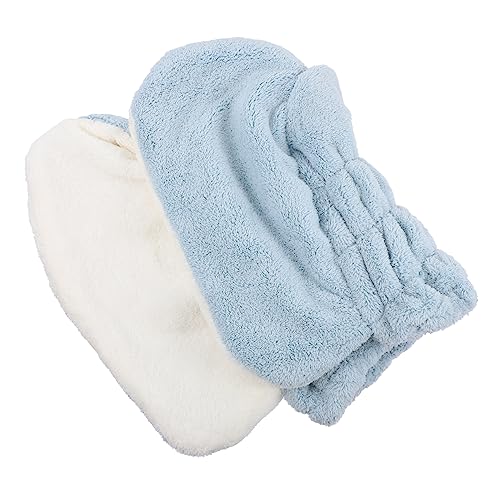 Holibanna Absorbierender Haar Trockenhut Korallenfleece Schnelltrocknend und Schützendes Badetuch für Frauen und Mädchen Haarschäden durch Hitze Niedliches Cartoon Design Komfortabel und von Holibanna