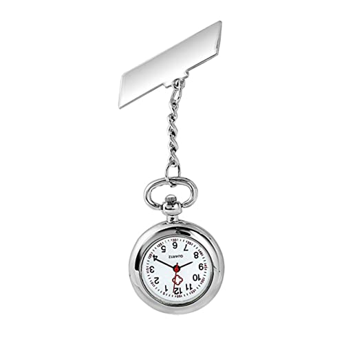Holibanna Krankenschwester-taschenuhr Mit Brosche Tragbar Für Medizinisches Personal Metallfarben Schlichtes Design Geeignet Zum Anstecken An Kleidung von Holibanna