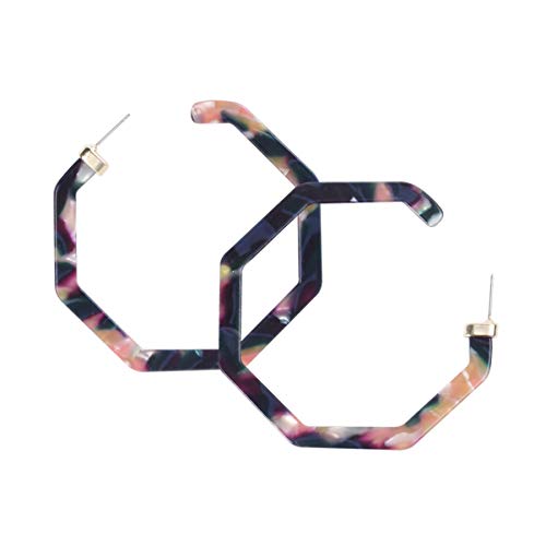 Holibanna Runde Damen Ohrringe Leopardenmuster Schickes Design Acryl Ohrhänger Trendig Für Alltag von Holibanna