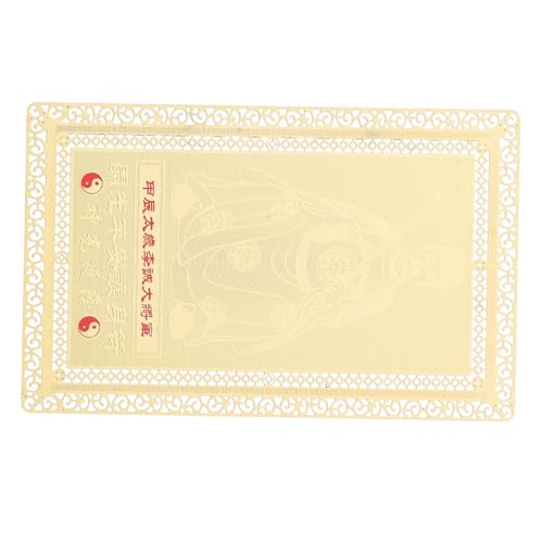 Holibanna Amulettkarte Leichtes Schutzamulett für Geldbörse Chinesisches Glückssymbol mit Feiner Verarbeitung für Täglichen Schutz und Wohlstand von Holibanna