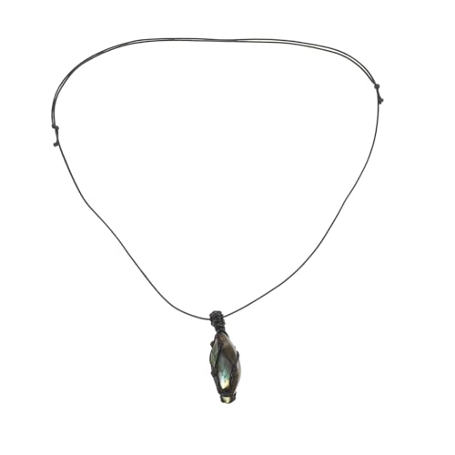 Holibanna Anhänger Halskette für Männer Labradorit-Halskette Halskette aus Naturstein Halsketten eine Halskette Chakra-Halskette Halskette für Frauen natürlich Zubehör von Holibanna