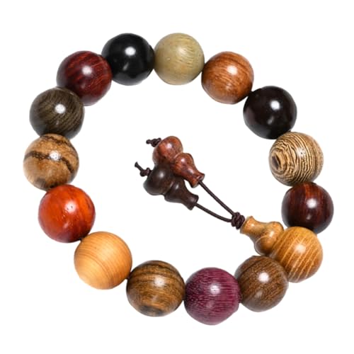 Holibanna Armband aus Sandelholzperlen Perlenkette holz armband business geschenke good mood Buddha-Perlen-Armband für Männer Armband aus Holzperlen Multi- Gebetsperlen Schmuck von Holibanna