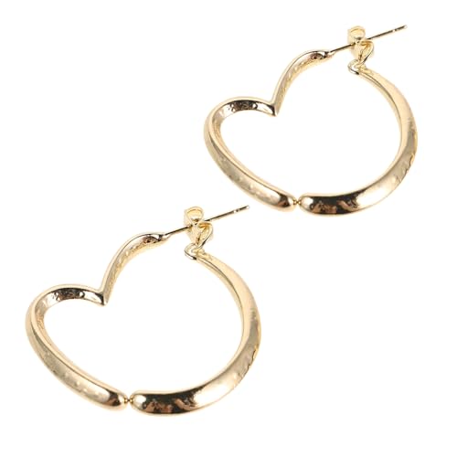 Holibanna Herzförmige Creolen Aus Metall Unregelmäßige Tropfenohrringe in Herzform Große Creolen Als Ohrhänger Für Frauen Modernes Design Für Alltag Und Anlässe Holibanna Herzförmige Creolen Aus Metall Unregelmäßige Tropfenohrringe in Herzform Große Creolen Als Ohrhänger Für Frauen Modernes Design Für Alltag Und Anlässe von Holibanna