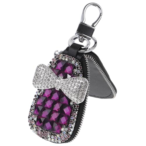 Holibanna Autoschlüsselanhänger-Abdeckung Schlüsseltasche mit Reißverschluss Autoschlüssel-Aufbewahrungstasche Schlüsselhalter-etui für Frauen von Holibanna