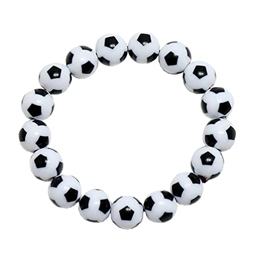 Holibanna Ball Perlen Armband Fußball Fußball Charme Armband Armreif für Männer Frauen Fan Schmuck von Holibanna